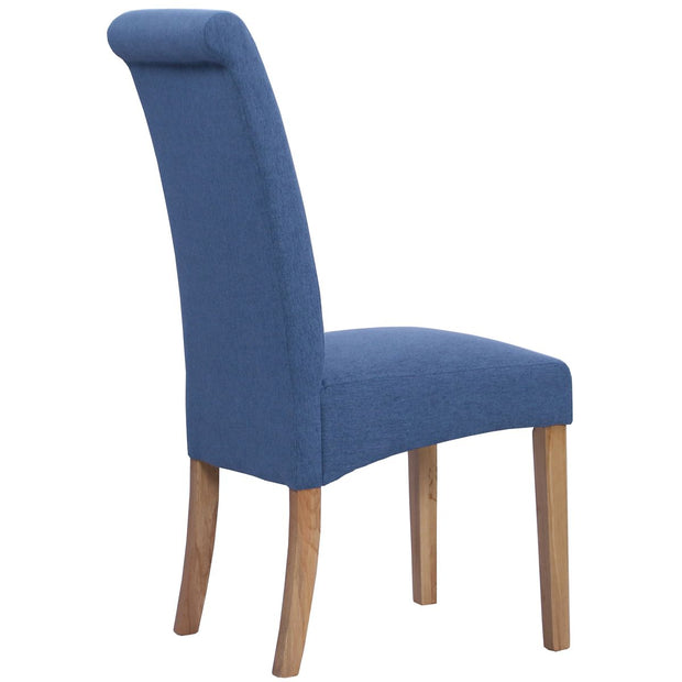 Wesbury Rollback Fabric Chair in Blue