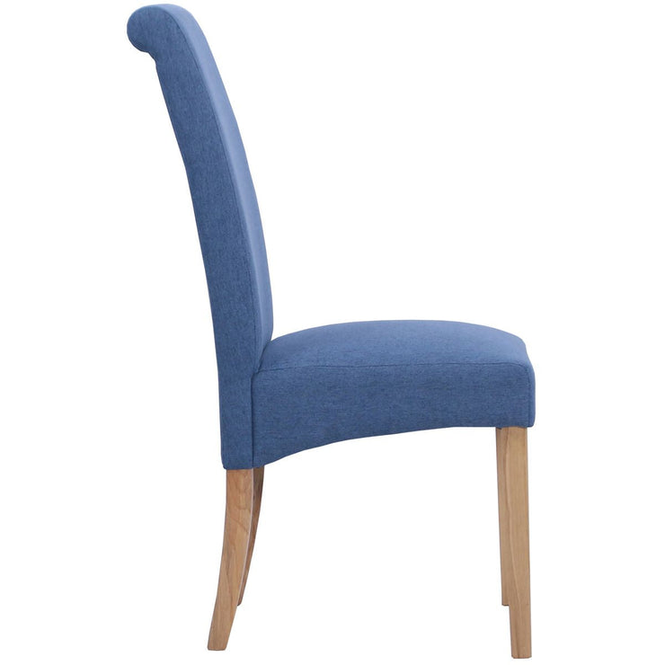 Wesbury Rollback Fabric Chair in Blue