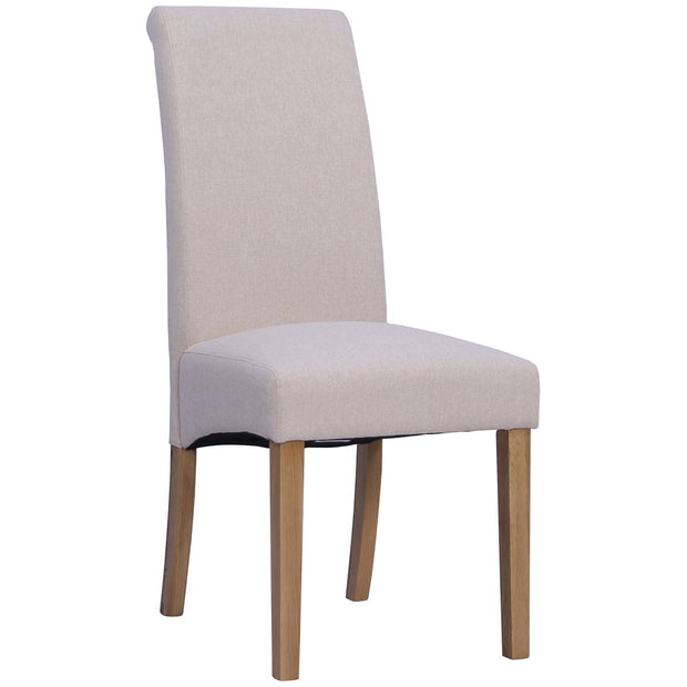 Wesbury Rollback Fabric Chair in Beige