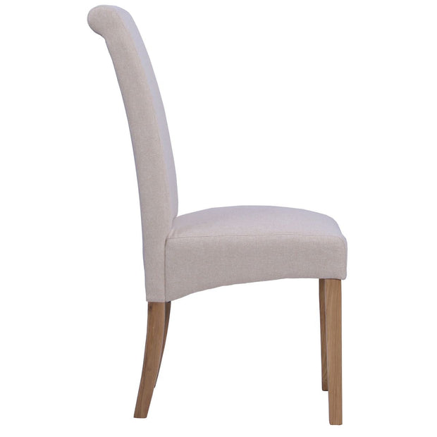 Wesbury Rollback Fabric Chair in Beige