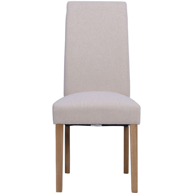 Wesbury Rollback Fabric Chair in Beige