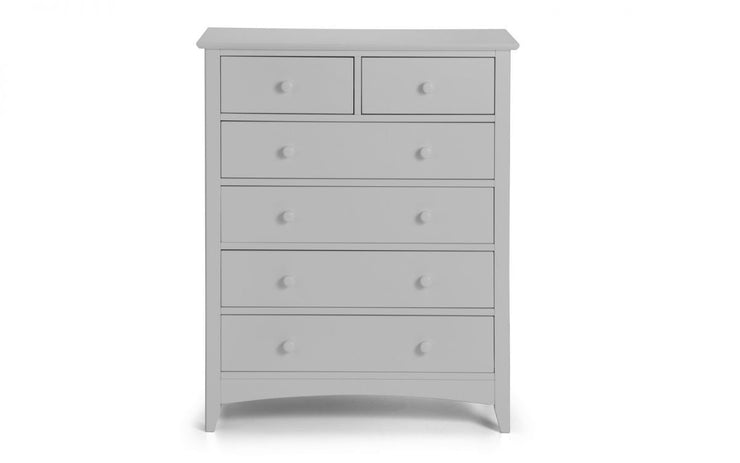 Cameo 4+2 Drawer Chest Of Drawers - Dove Grey