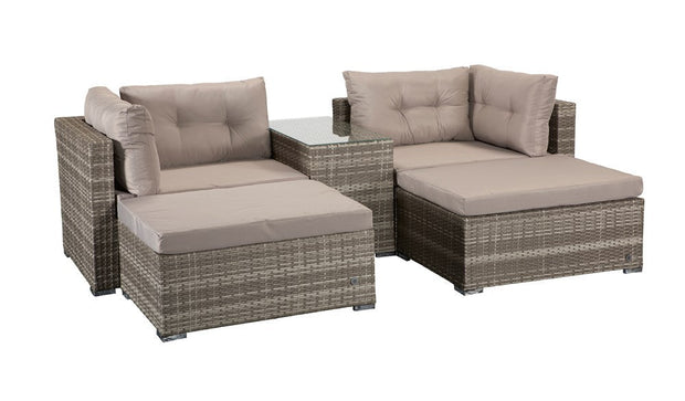 Harper Grey Weave Stackable Sofa Set