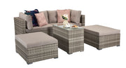 Harper Grey Weave Stackable Sofa Set