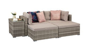 Harper Grey Weave Stackable Sofa Set