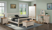 Dorset Painted Oak Triple Robe with 3 Drawers Ivory paint