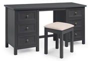 Maine Dressing Table Stool - Anthracite