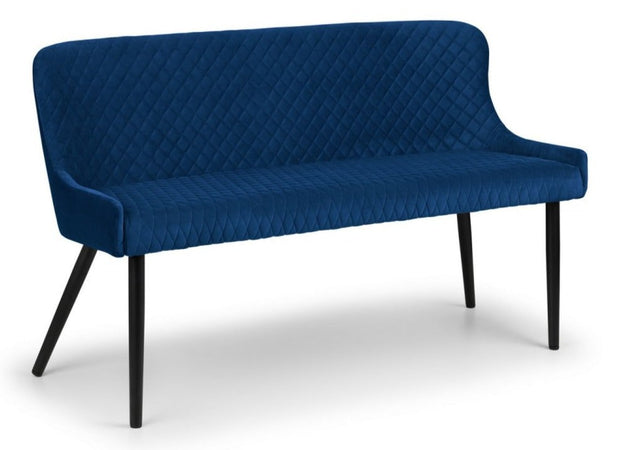 Luxe High Back Bench - Blue