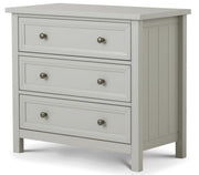 Maine 3 Drawer Chest Of Drawers - Dove Grey