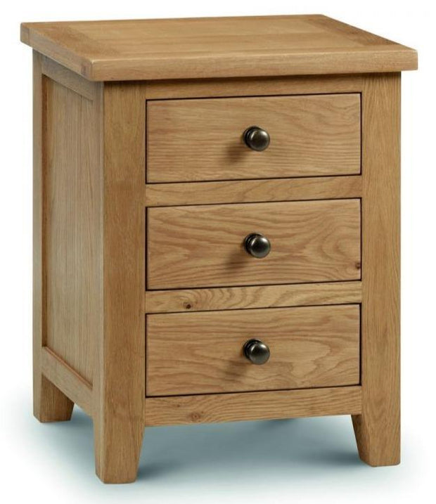 Marlborough 3 Drawer Bedside Table