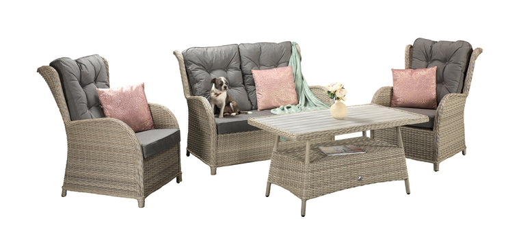 Meghan 4 Seat Sofa Set