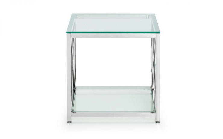 Miami Lamp Table - Silver