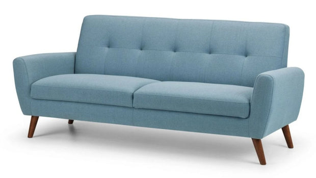 Monza 3 Seater Sofa - Blue Linen