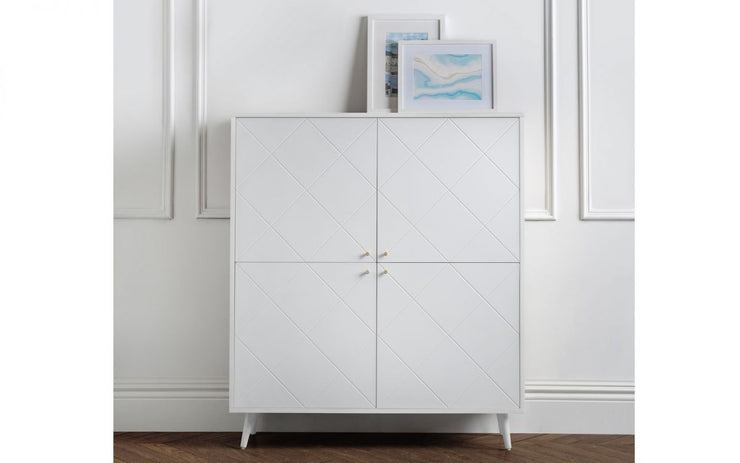 Moritz 4 Drawer Chest - White