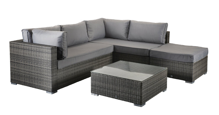 Savannah Corner Sofa in 8mm Flat Grey Weave