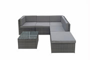 Stella Modular Corner Sofa in 8mm Flat Grey Weave